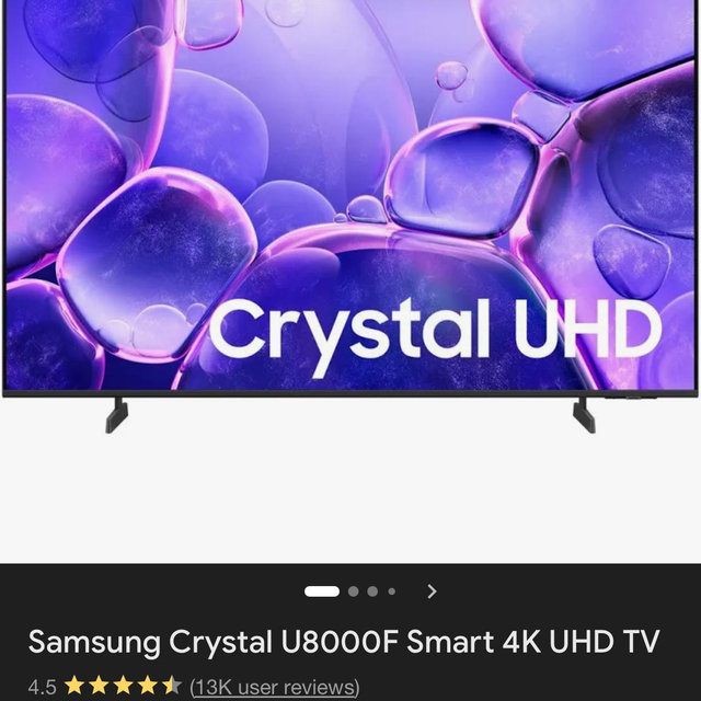 Samsung - 70” Class U8000F Series Crystal UHD 4K Smart Tizen TV (2025)