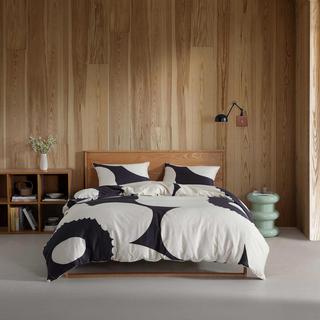 Iso Unikko Organic Cotton 3-Piece Duvet Cover Set