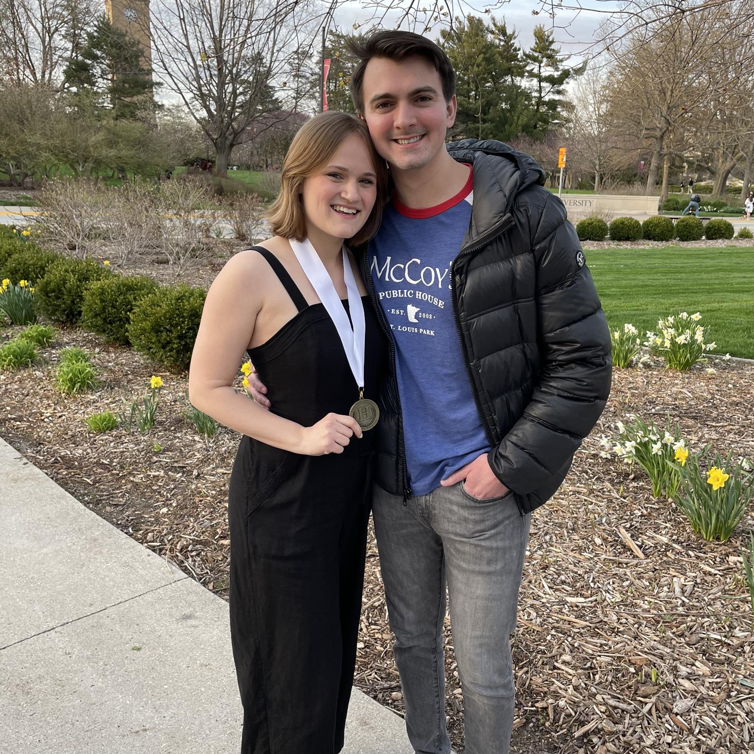 Daniel went to surprise Alyssa at her honors presentation!