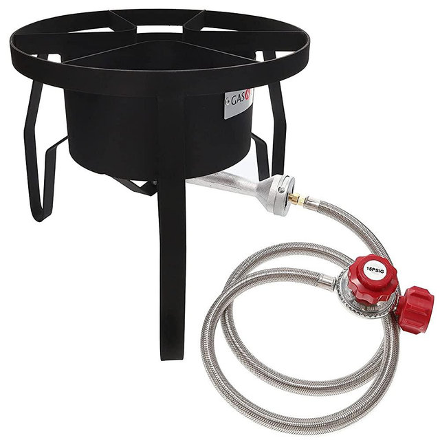 GasOne B-5300-15 Propane Burner, Red QCC