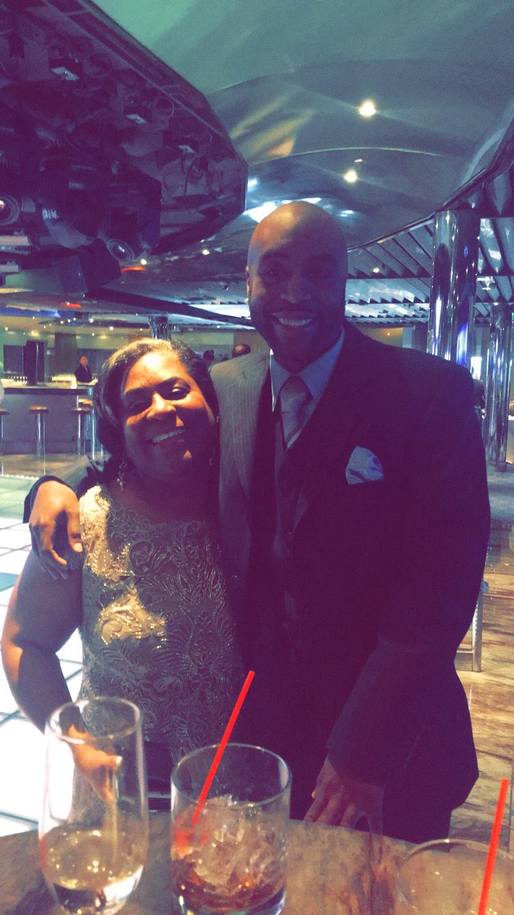 Devon and his mom, Yolanda Radford at his sister’s wedding.