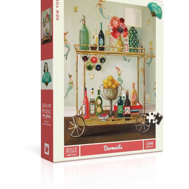New York Puzzle Company - Janet Hill Barmaids - 500 Piece Jigsaw Puzzle for Family Game Nights by Janet Hill
