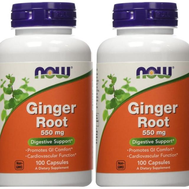 Ginger Root 550mg 100 Capsules (Pack of 2)