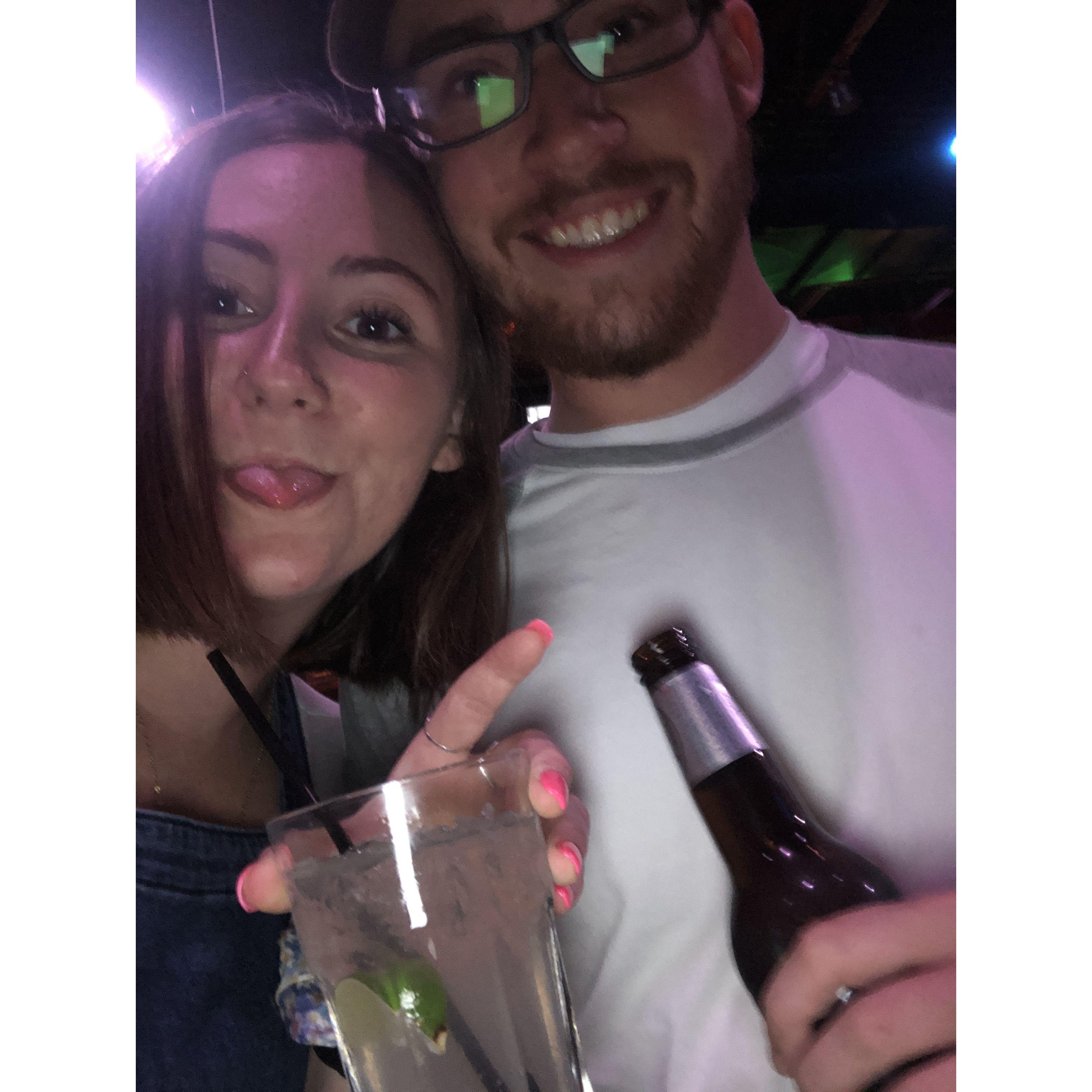 The first of many nights at Saddle Up (going line dancing)