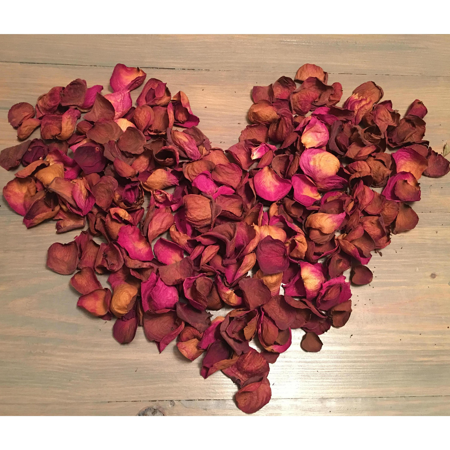 A heart shape filled rose from the bouquets Antonio brought me over the years.