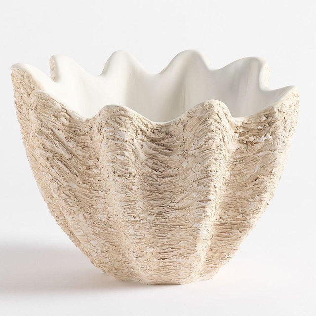 Clam Shell Party Bucket, Natural - Medium