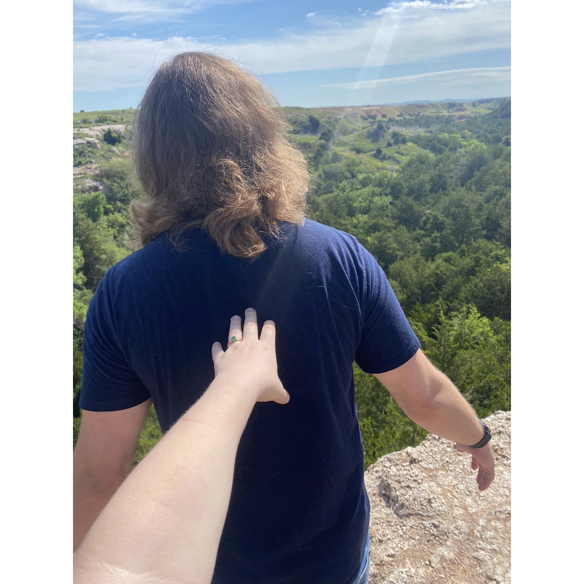 While on the edge of a cliff, Rebecca remembered that she was the new beneficiary...