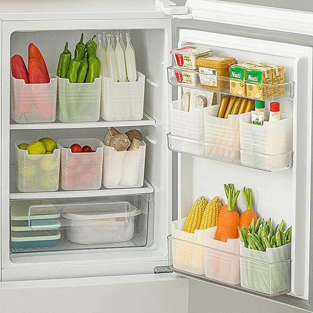 Ornafort 2Pack Refrigerator Organizer Bins with Pull Out Drawers