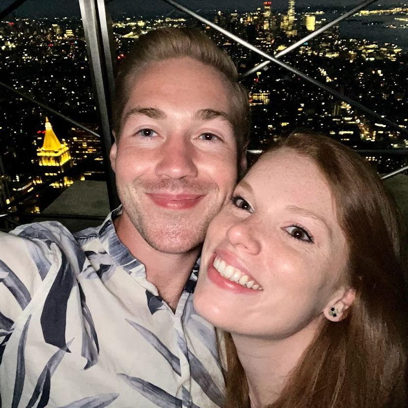 We celebrated our 1-year anniversary the way real New Yorkers do—at the Empire State Building!