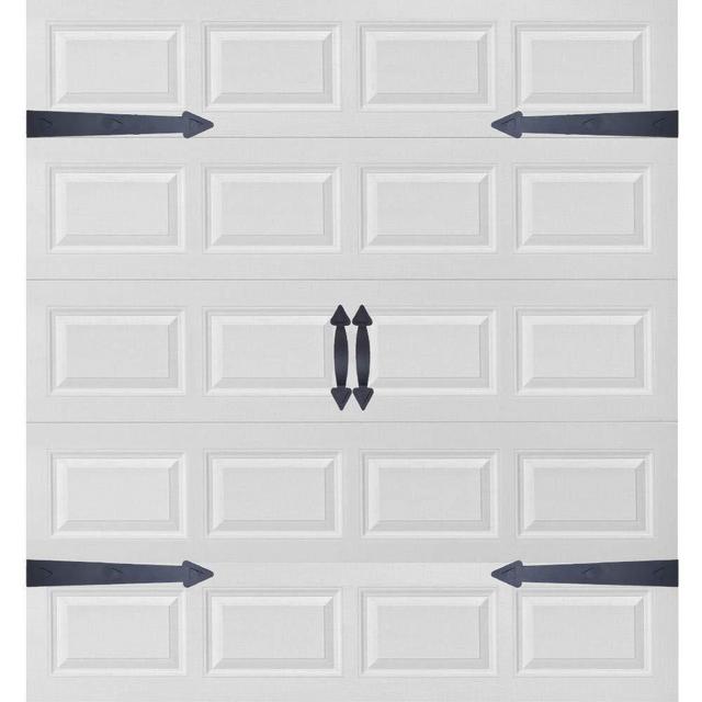 Garage Door Decorative Hardware, Magnetic Faux Hinges Handles Carriage-Style Accents Trim Hardware All Season Weather Resistant Non-Fade Easy Installation for Metal Garage Door