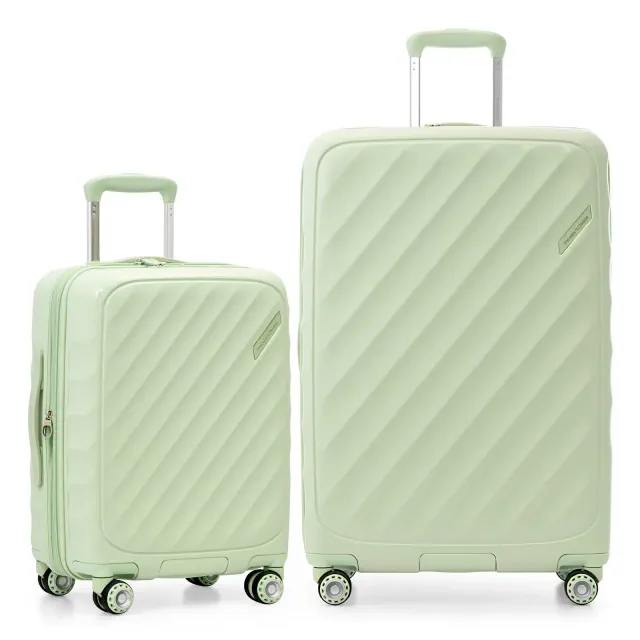 Traveler's Choice Elm 2pc Hardside Expandable Spinner Luggage Set - Mint Green