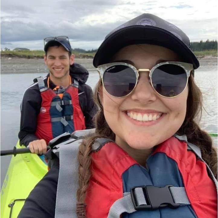 Kayaking by the San Juan Islands in August of 2019 with Morgan's Parents!