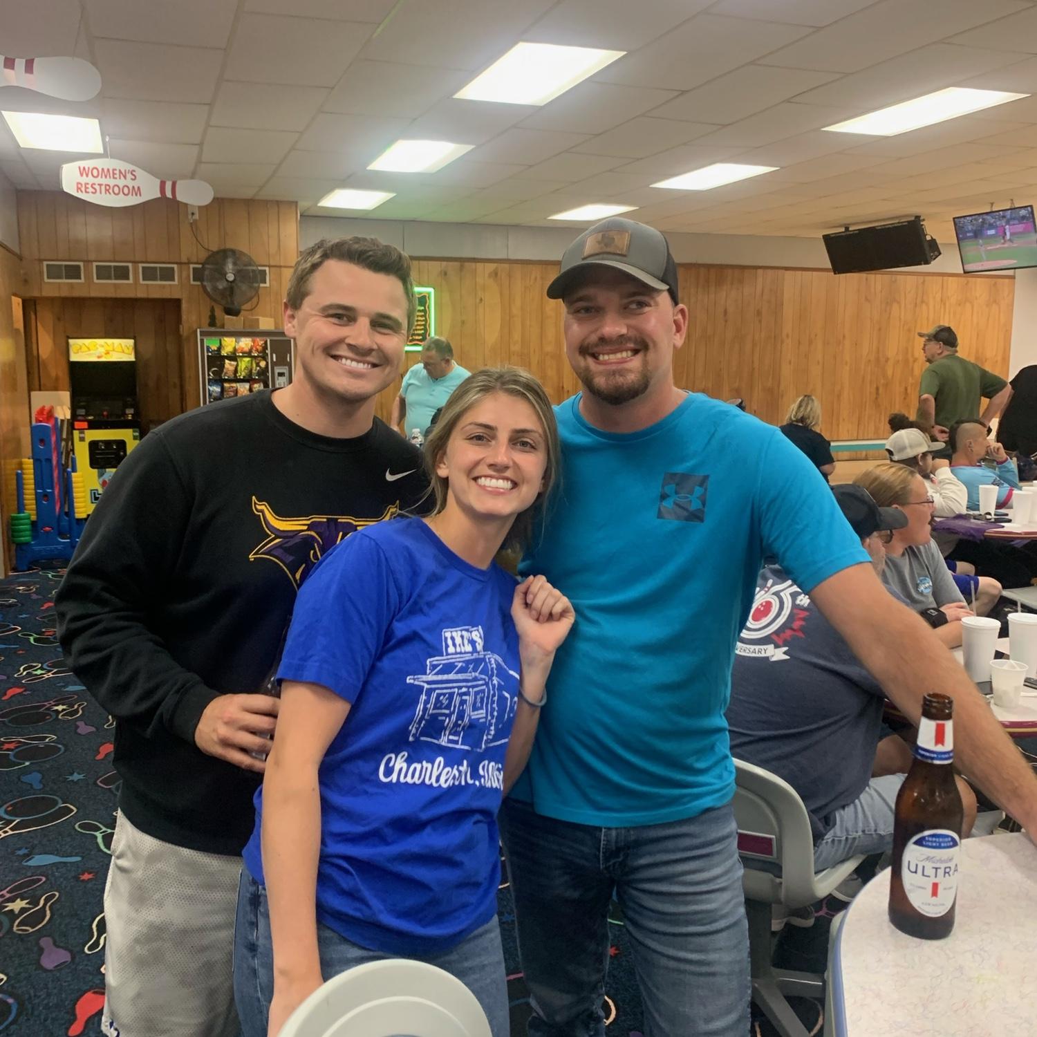 Bowling league with Jaselyn’s brother Jack 2024