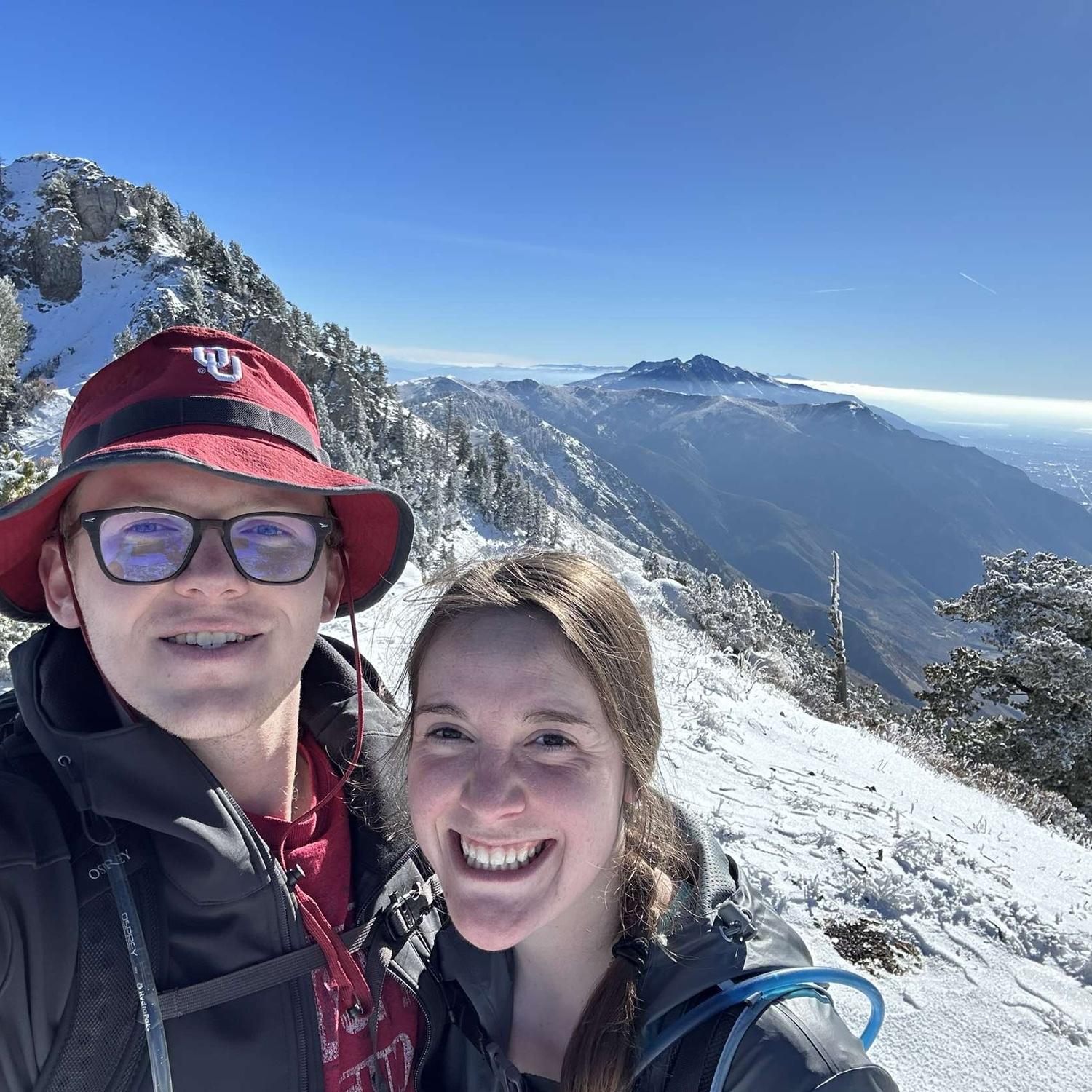 Hiking Ben Lomond Mountain behind Julia's House, 2023