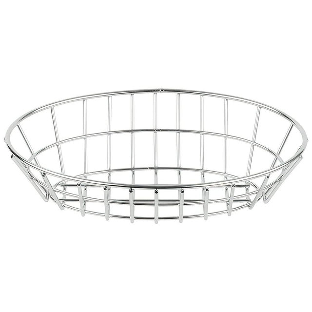 9.75" x 6.25" Stainless Steel Oval Grid Basket, Clipper Mill by GET 4-82144 (Qty,1)