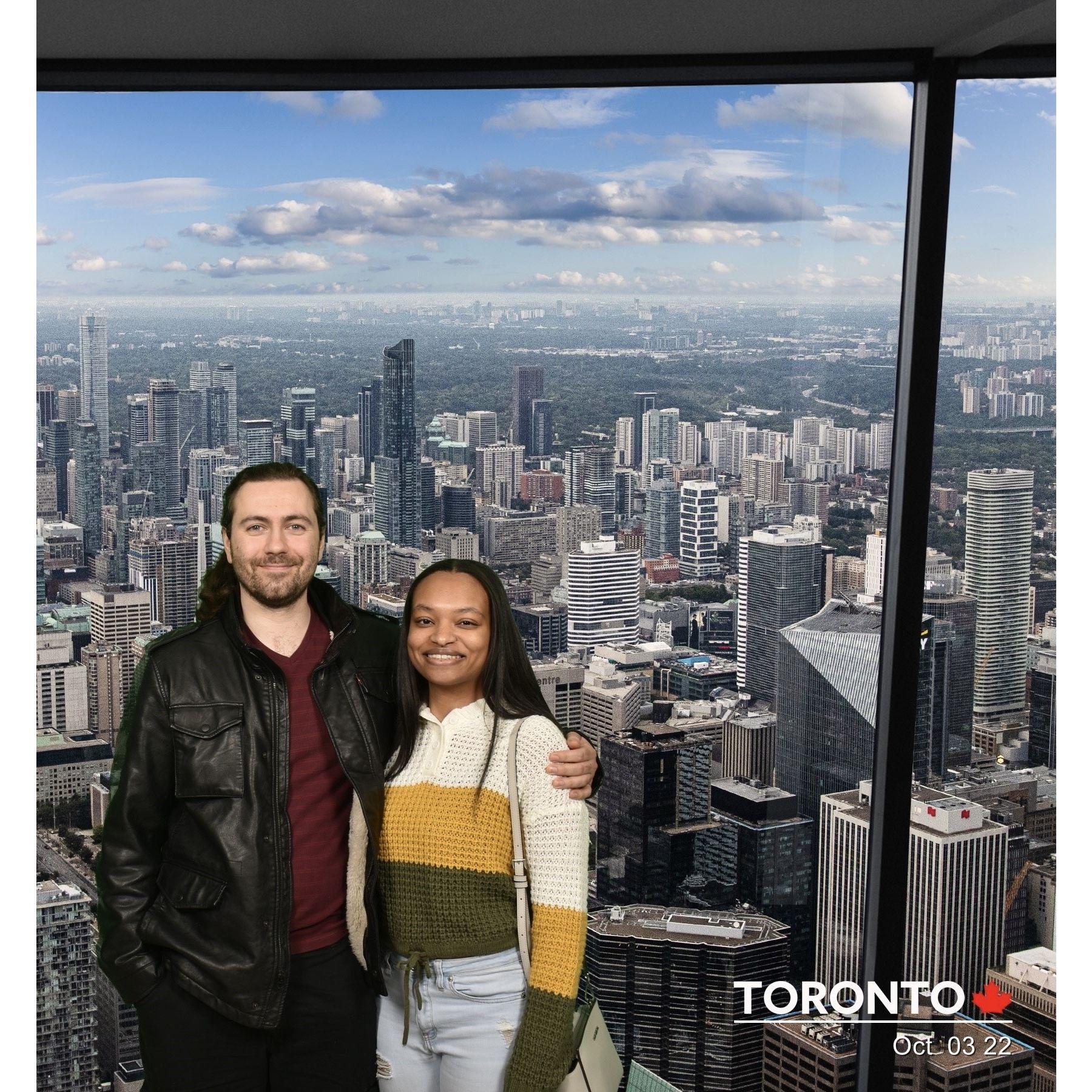 Visiting CN tower in Toronto