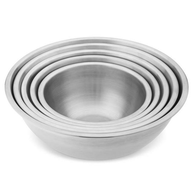 Stainless-Steel Nesting Mixing Bowls, Set of 5