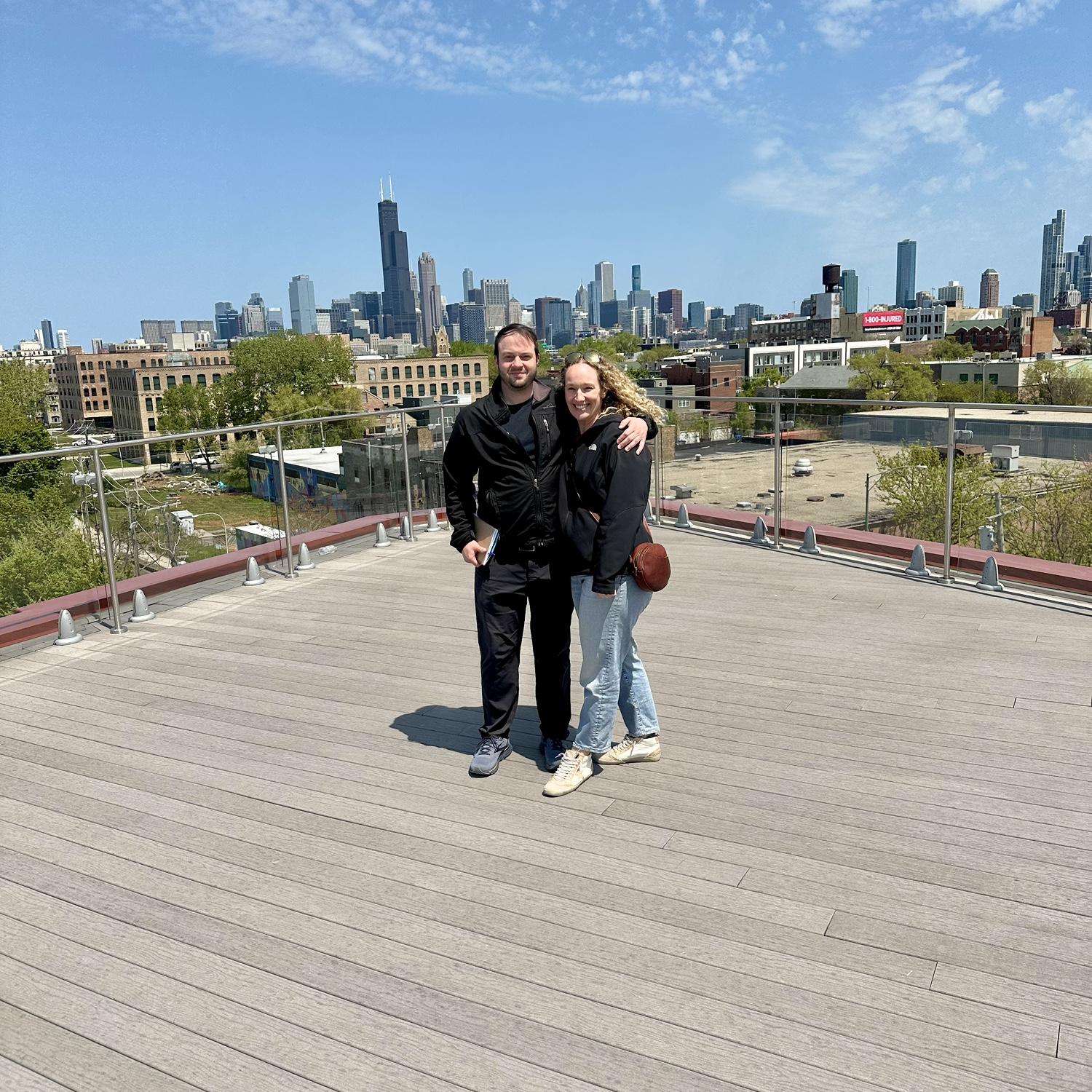 From our venue’s rooftop! Might look a little different in January!