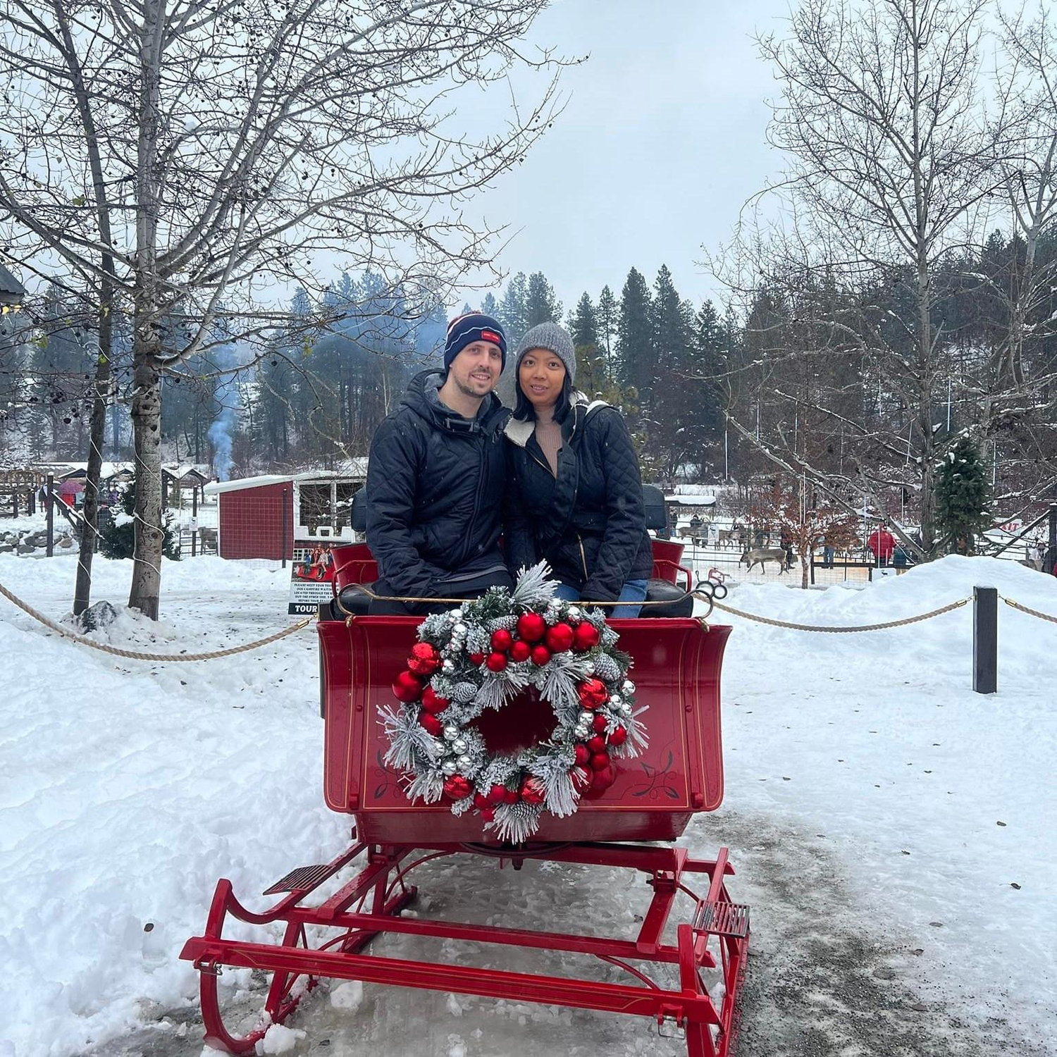 At our favorite spot to spend X-mas at Leavenworth, Wa