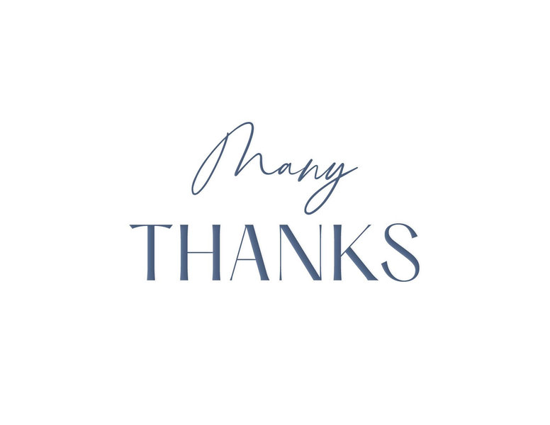 Sidney Landscape Letterpress | Black | Zola Thank You Cards
