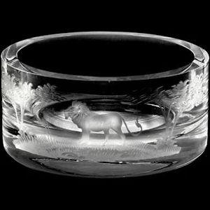 Queen Lace Crystal Wine Coaster with Lion