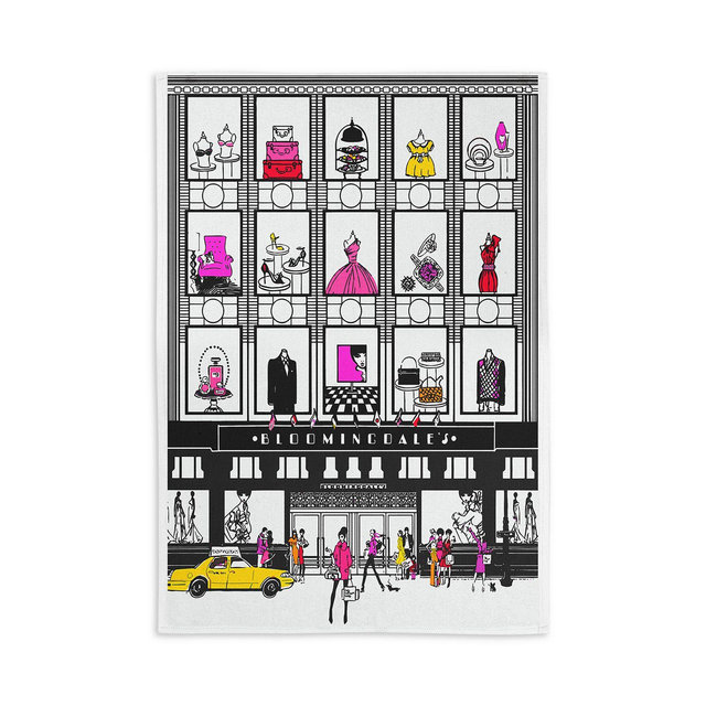 KAF Home Bloomingdales Store Front Kitchen Towel - Exclusive