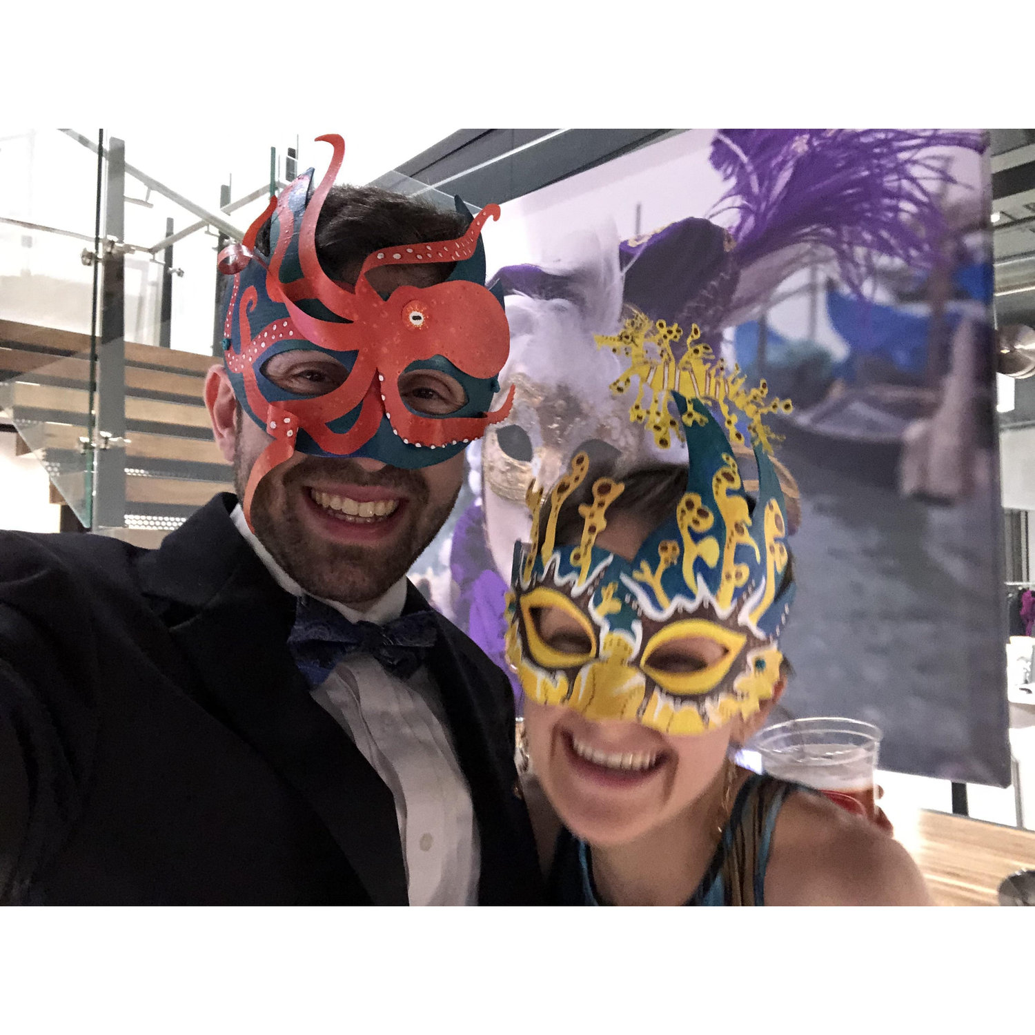 "Venice is Sinking" Masquerade Ball (with custom Rachel-made masks)