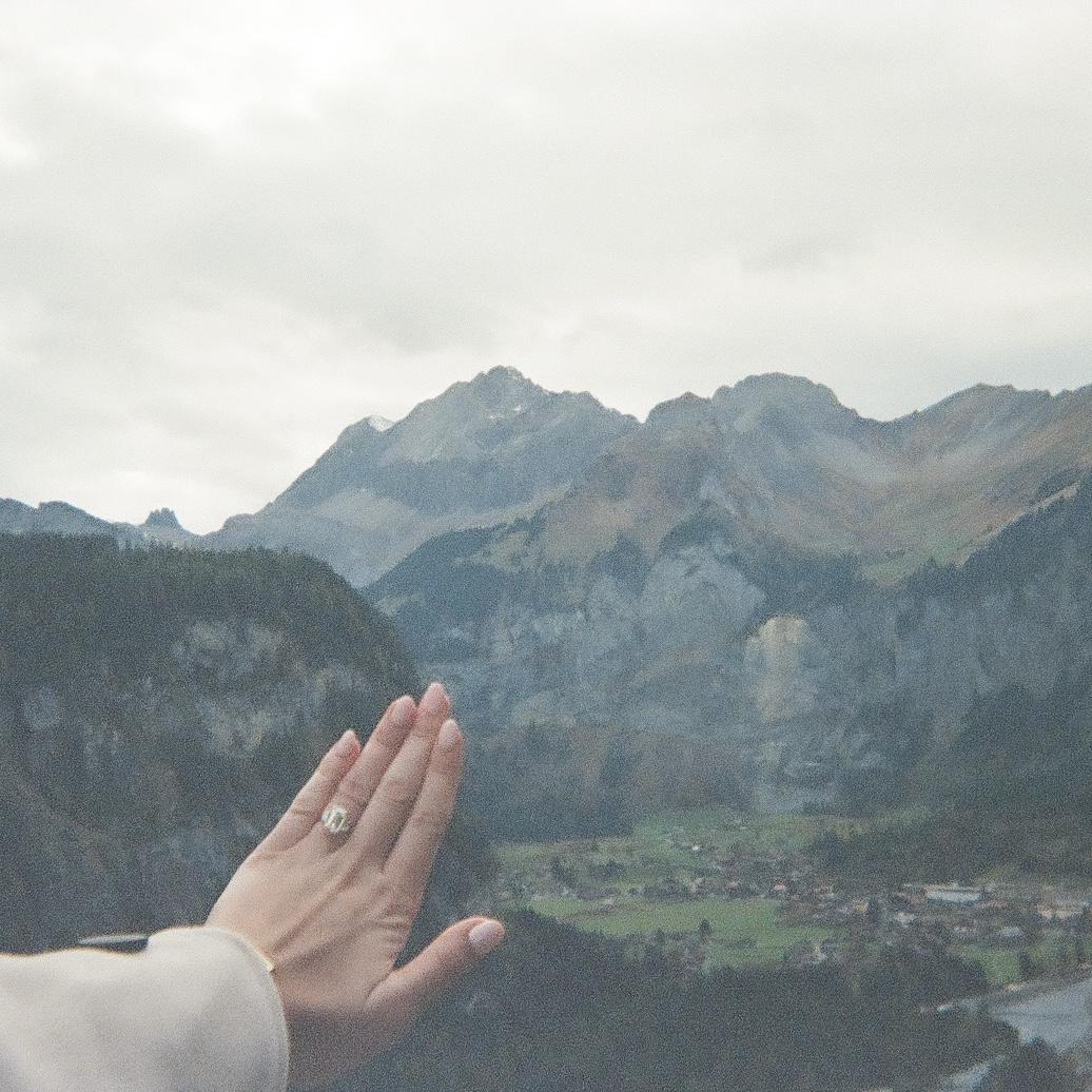 We snapped a few film photos on our hike down from the lake after getting engaged!