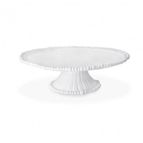 Beatriz Ball Vida Alegria Pedestal Cake Plate White