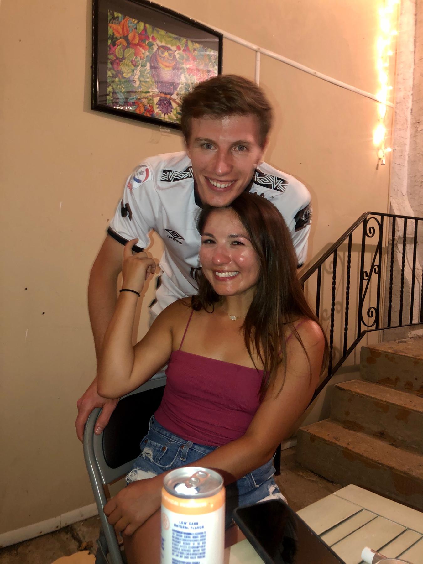 Our first picture together- July, 2020.
