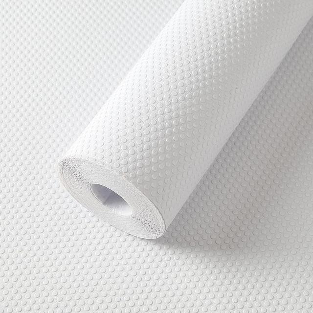FLPMIX Shelf Liner 20 inch Wide - Waterproof Cabinets Liners, Standard Size 20 X 300Inch, Non-Adhesive, Easy to Cut Under Sink Mat for Kitchens Drawer, Pantry Shelves, White