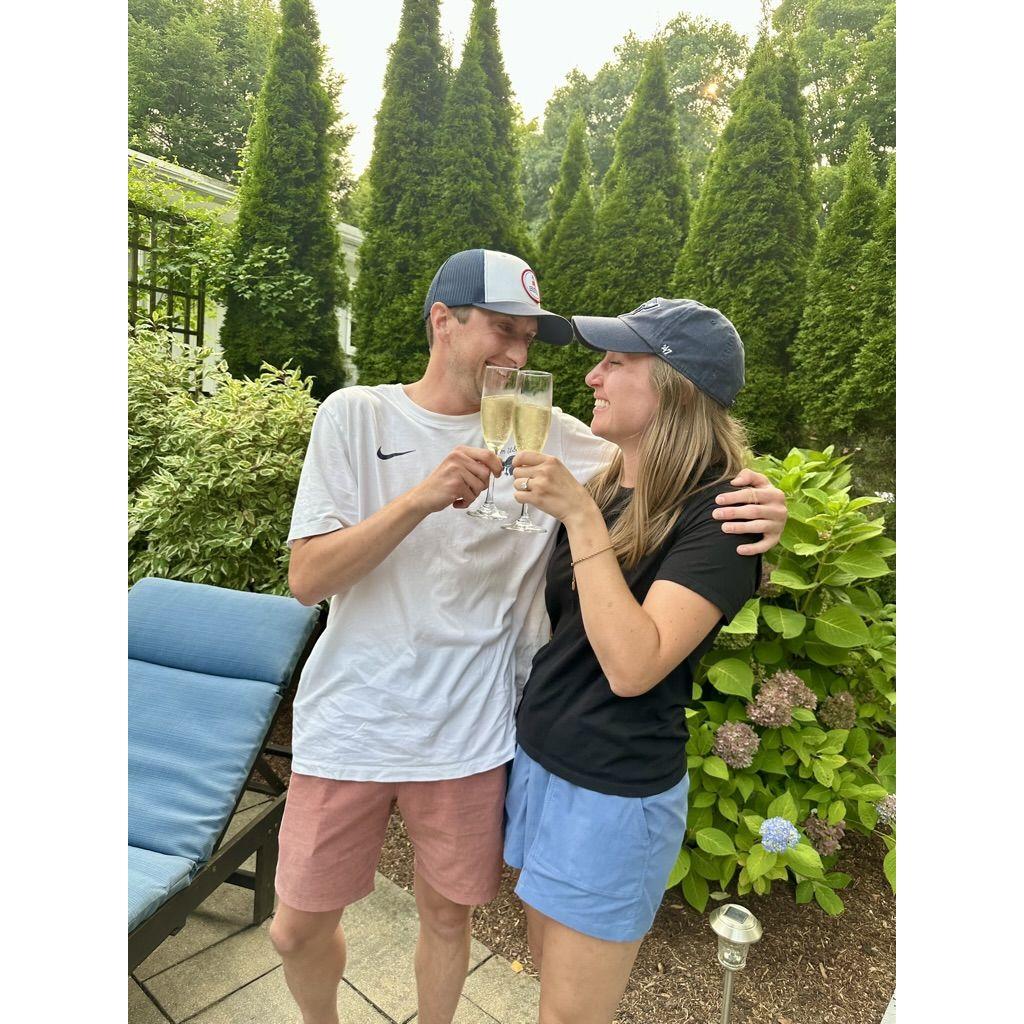 Celebrating the proposal!