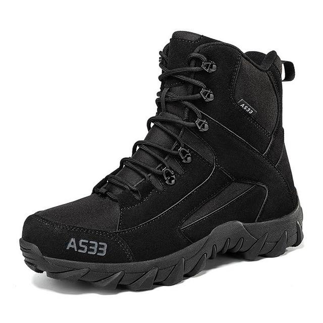 QUH Men's Waterproof Hiking Boots Lightweight Outdoor Trekking Shoes for Men Durable Traction Hiking Footwear for Mountain Camping and Trail （Water repellent）