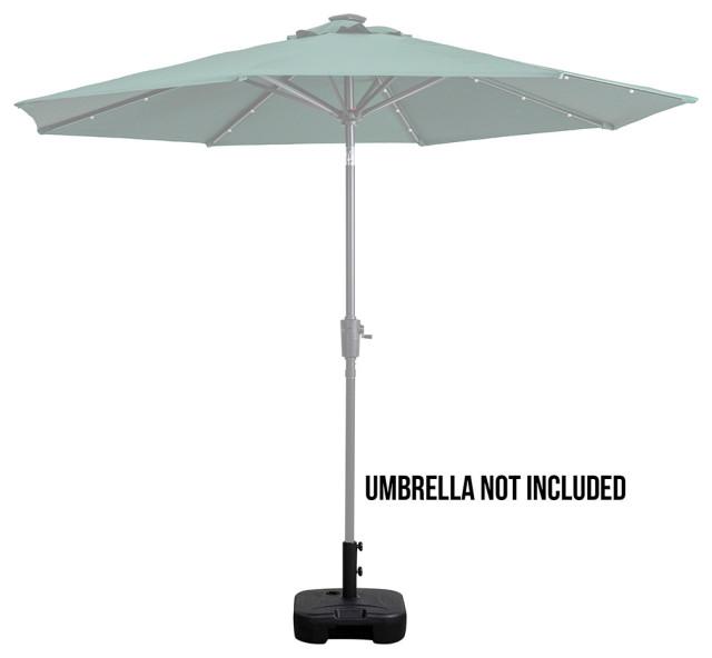 Patio Premier Square Blow Mold Umbrella Base, Black