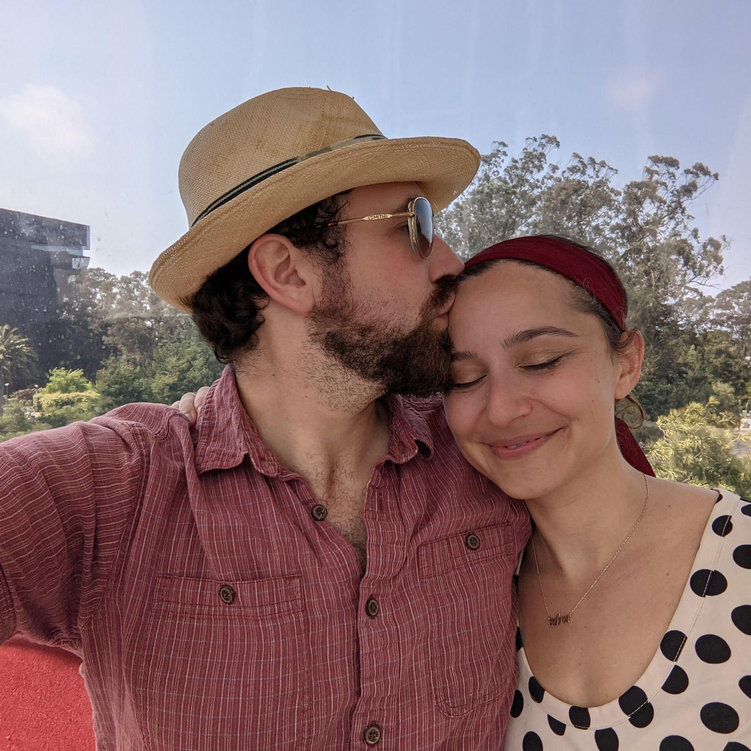 In Golden Gate Park for one of our first dates