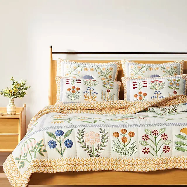 Ellen Merchant Cotton Voile Cottage Quilt