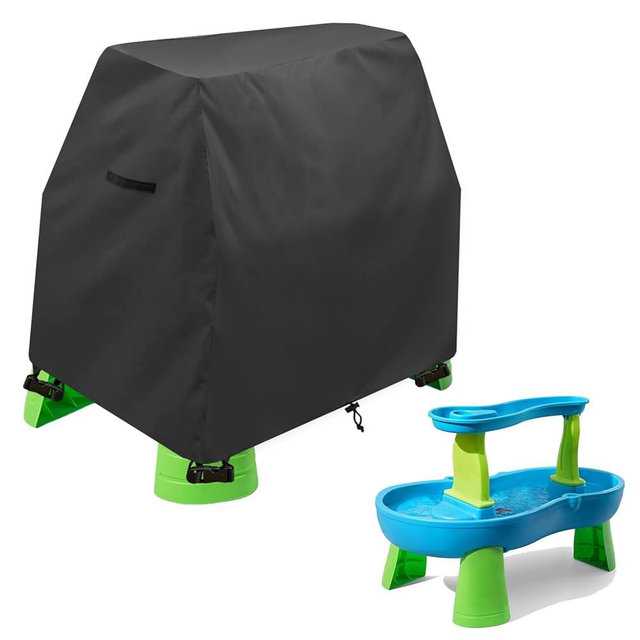 Aacabo Kids Water Table Cover Fit Rain Showers Splash Pond Water Table,Waterproof Dust Proof Anti-UV Outdoor Toys Cover-Cover only