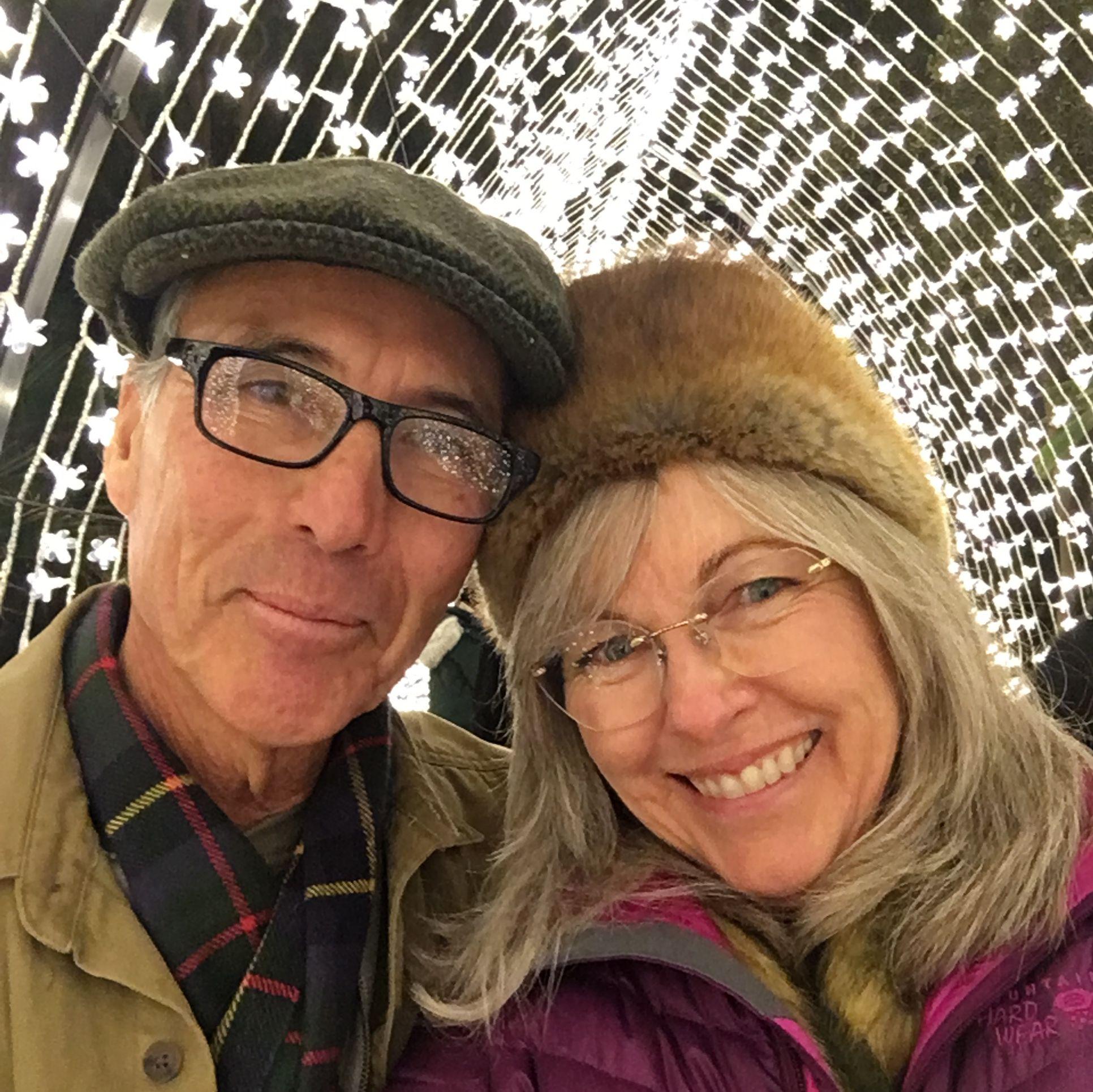 Enjoying some holiday magic at Seaport Village.