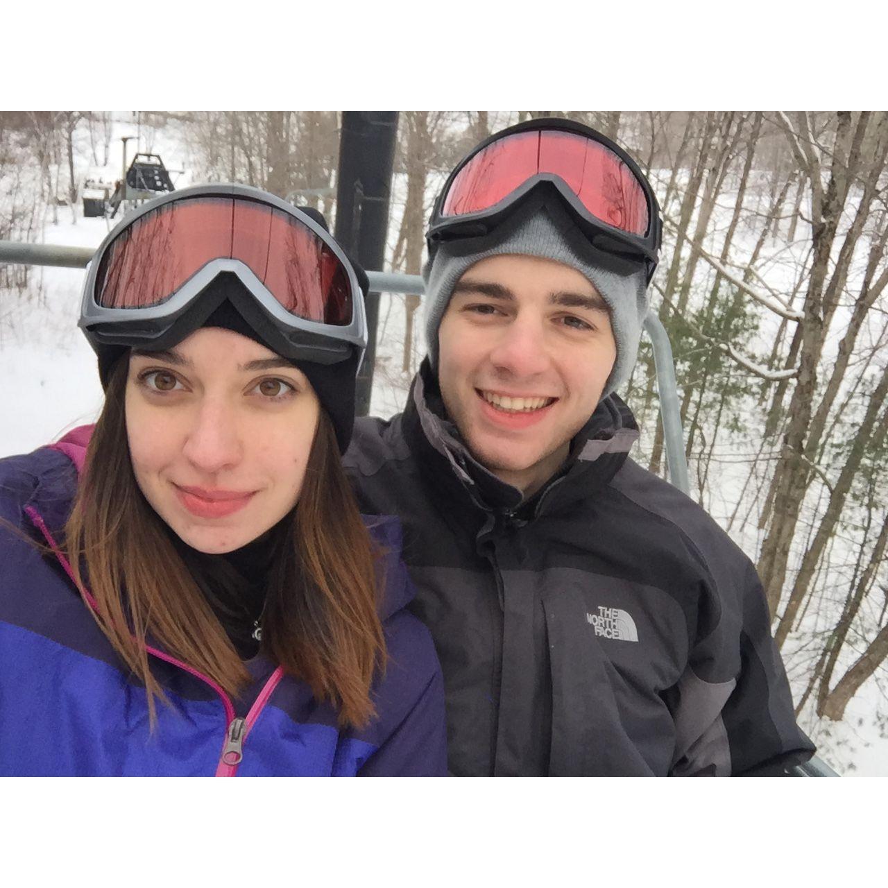 Our first ski trip, February 2019