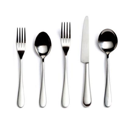 David Mellor Paris Stainless Steel 5-Piece Place Setting