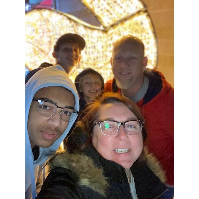 Took the kiddos to the drive through lights!