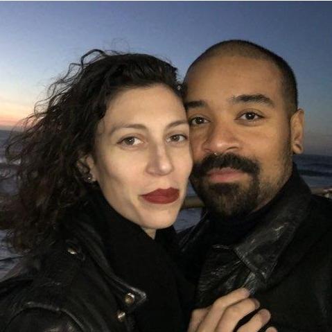 For our 2nd anniversary, Ray broke her toe jumping across a creek at the beach. We spent the day at Kaiser SF, romantically gazing at Ray's toe, together. This is us at dinner that night.