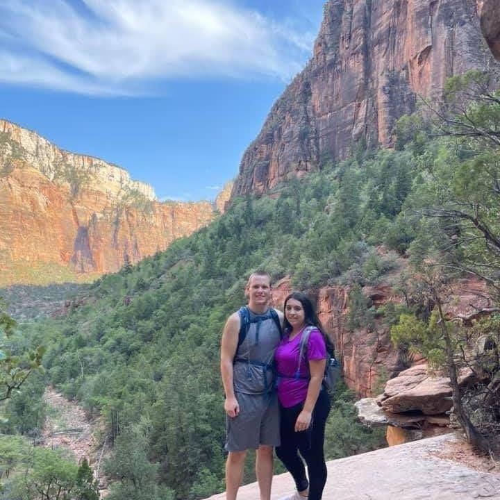 Zion National Park! Nate and I really hope to make it to all of the National Parks together through out our lives!