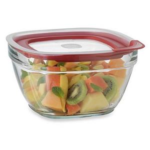 Rubbermaid® 11.5 Cup Square Glass Food Storage Containers with Easy-Find Lid