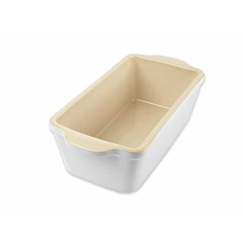 USA Pan 1140LF-SW-W Stoneware Loaf Baking Dish, Pan