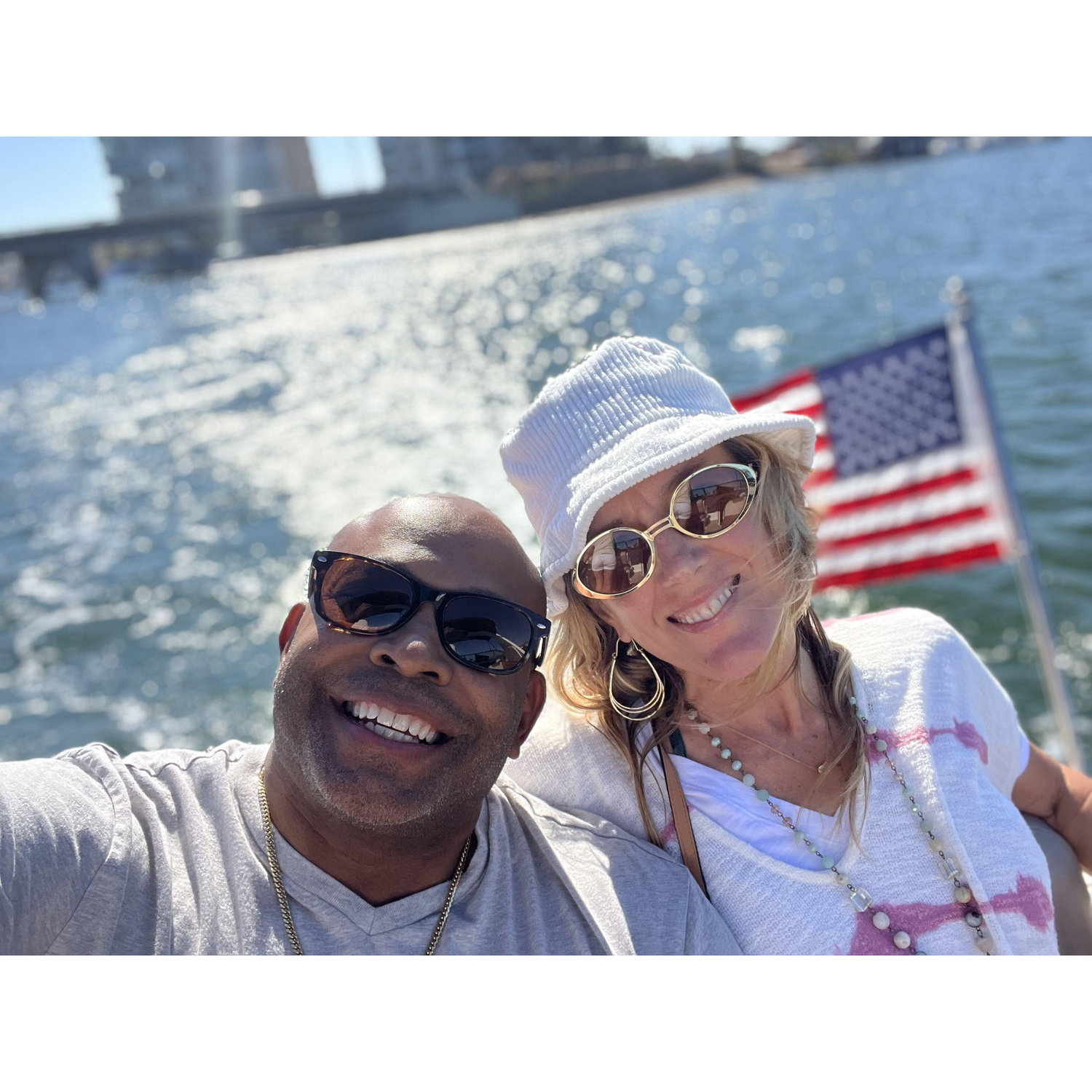 On Jake and Kellia's boat.  YEAHHHHHHH....