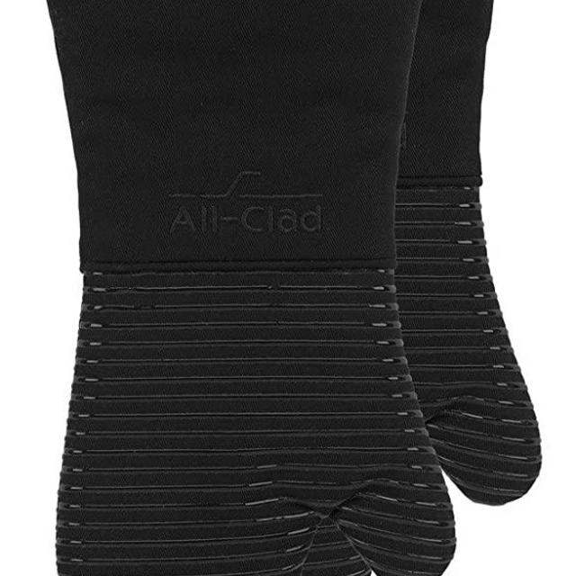 All-Clad Textiles PAC2SOM14 Oven Mitt, 2 Pack, Black