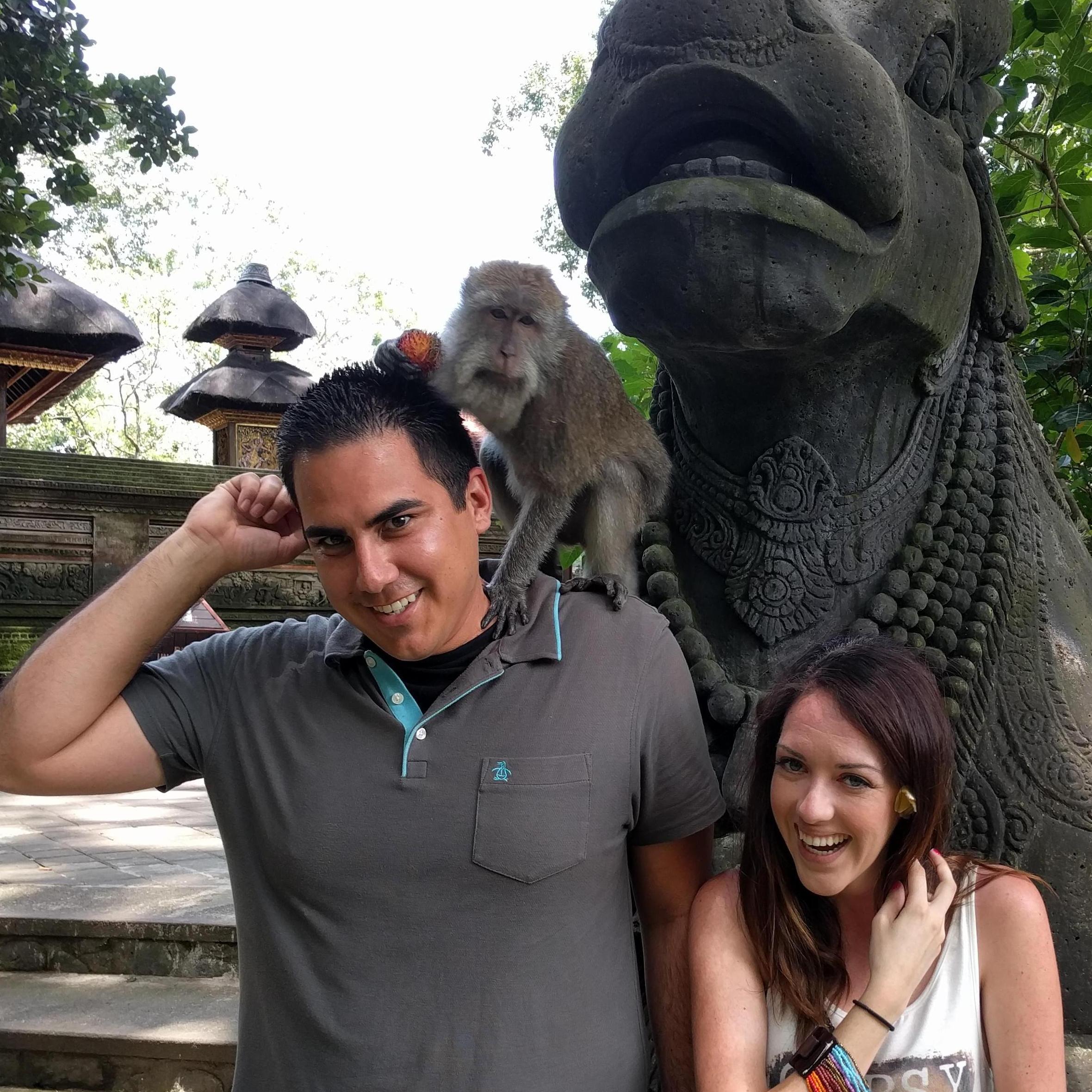 Traveling in Bali.