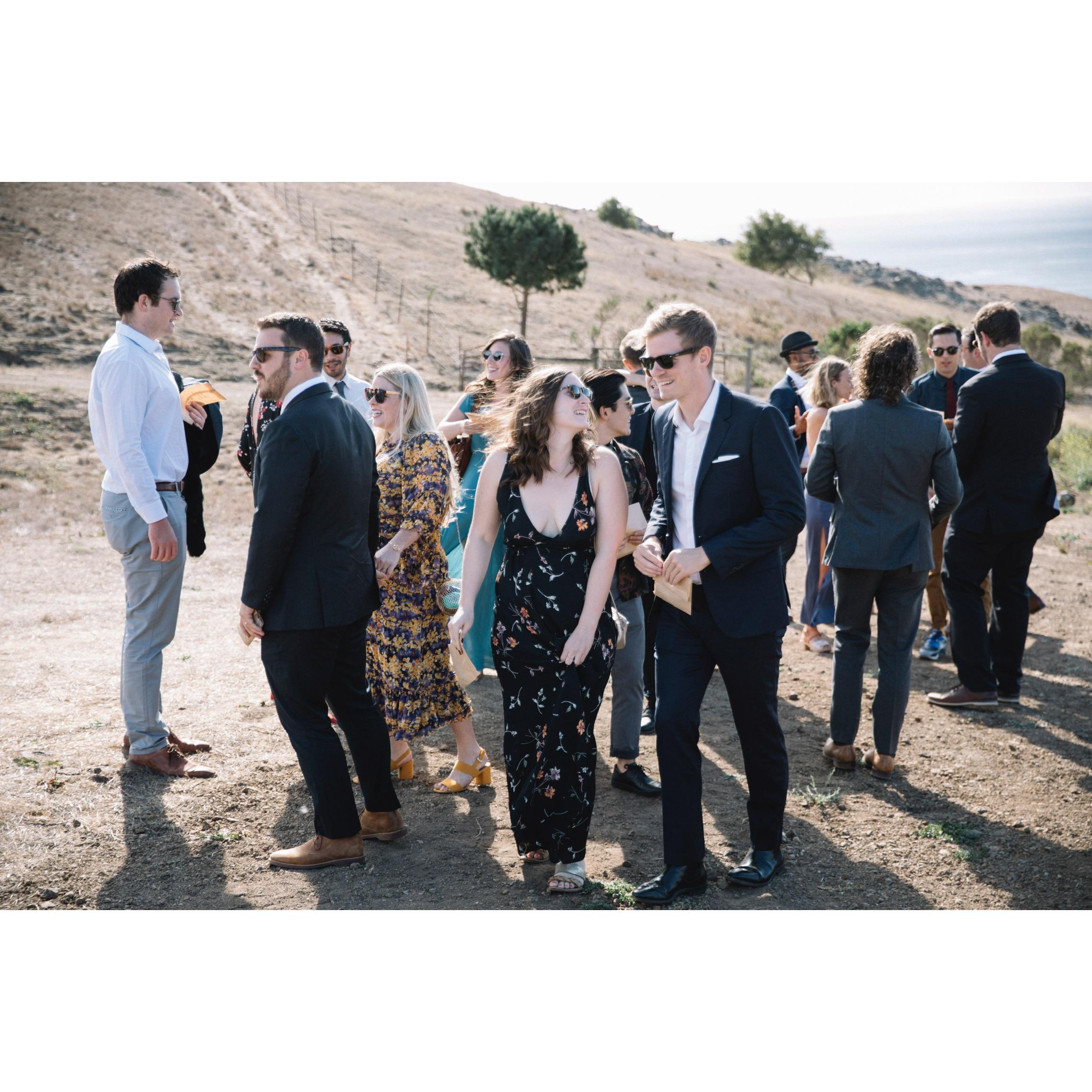 Basking in the glow of Rosie and Harrison's wedding in California
