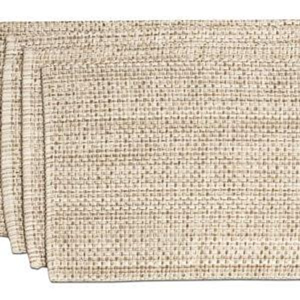 Cotton Woven 13x19 Placemat Sets – Eggshell, 4 Pack